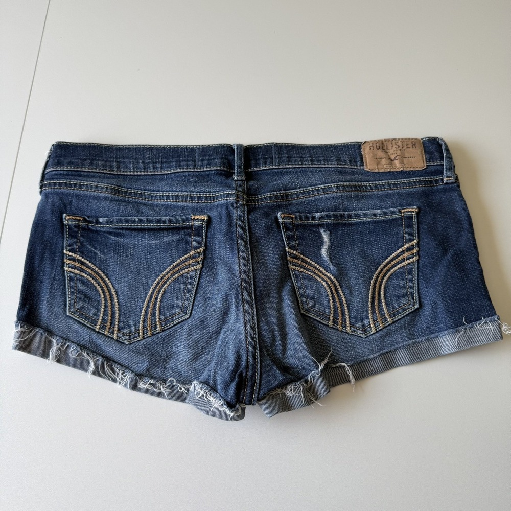 Y2K Hollister SoCal Stretch Low Rise Micro Denim Short Shorts Size 5 W27